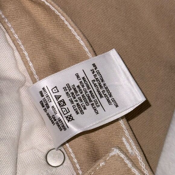 HUDSON Abbey Ripped High Waist Bootcut Jeans Color Beige Womens Size 23 - Picture 11 of 14